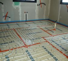 Plancher chauffant de la cuisine