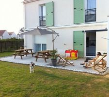 Terrasse en voie de finition, reste plus que le carrelage et les luminaires !!!