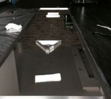 Mise en place des formes géometriques sur sur le miroir en verre