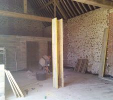 Coffrage des poteaux