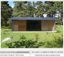 PC pour abris chevaux