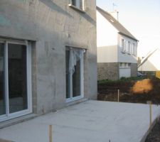 Terrasse coulée!