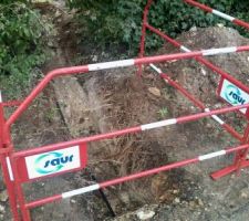 Je pensais que les tuyaux seraient plus gros mais ça fait plaisir de voir des travaux commencés!!!!