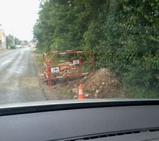 Je pensais que les tuyaux seraient plus gros mais ça fait plaisir de voir des travaux commencés!!!!