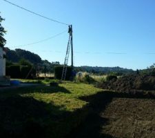 Installation du coffret chantier