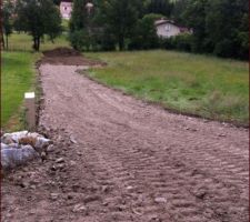 Am&eacute;nagement du chemin d'acc&egrave;s !