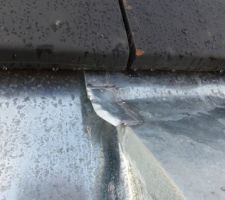Oreille de renfort sur le chéneau suite à ma demande