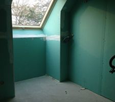 Cloisons sp&eacute;ciales pour pi&egrave;ces d'eau de couleur verte