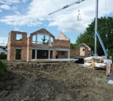 Arrivée de la grue du charpentier