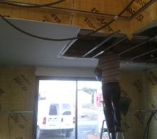 Isolation plafond salon
