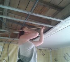 Isolation plafond salon