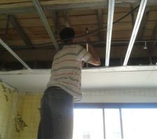 Isolation plafond salon
