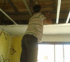 Isolation plafond salon