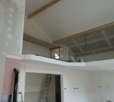 Sous couche  et blanc de finition plafond reussi