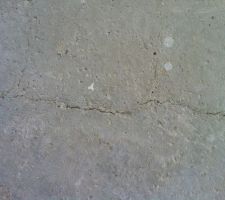 Fissures de la dalle