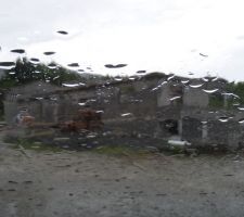 Bandeaux béton et muret de la terrasse