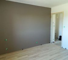 Le mur brun taupe n°3 de Luxens. Nous en avons fait un aussi dans la cuisine ;)