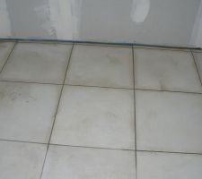 D&eacute;but des joints dans le cellier