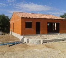 Remblai de la terrasse et du garage