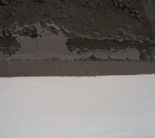 Epaisseur du platre projeté au plafond