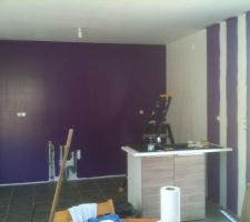 Peinture coin cuisine, ya du bazard !!