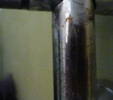 Barre de douche piquée