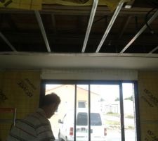 Plafond isolation salon