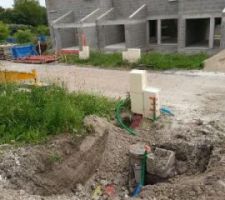 Préparation pour travaux et branchement de l eau