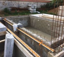 Montage du plancher sur hourdis poly partie piscine