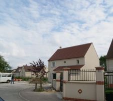 J 4 chantier terminé
Pignon côté voisin