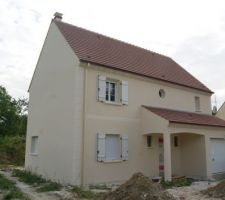 J 4 chantier terminé
Pignon côté terrain