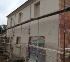 Mise en place enduit