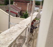 Mise en place enduit