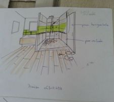 &Eacute;bauche salle de bain RDC