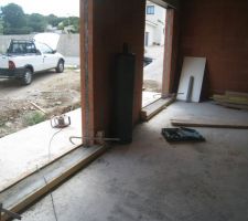 R&eacute;alisation des seuils baies coulissantes.