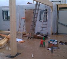 Montage des murs RDC