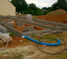 Sayé après 1 mois de séchage les travaux pour le vide sanitaire continue