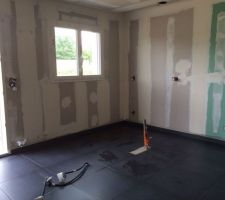 Pr&eacute;paration pour l'enduit des murs