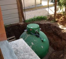 Installation cuve recuperation EP et regulation 2 pompes en une station