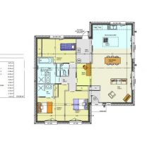 Plan intérieur de l'avant projet N°5