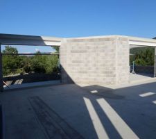 Séjour et salle à manger sur terrasse