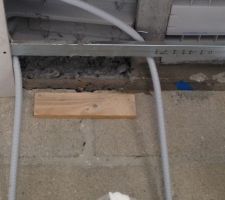 Mortier retiré remplacé par béton