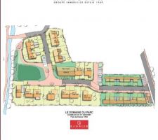 Voilà le plan du lotissement "Le Domaine du Parc".
Notre choix s'est porté sur le lot n°6 pour une question d'emplacement et de budget bien sûr !