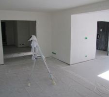 Plafond et sous couche en cours