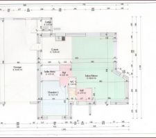 Plan de maison du rdc