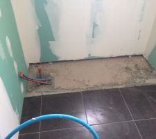 Emplacement future baignoire