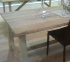 Idée table de séjour en chêne