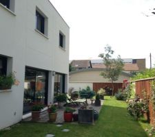 Jardin commençant à prendre forme
