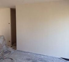 Enduit en train de s&eacute;cher, ok a bien bosser!!