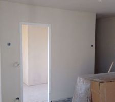 Enduit en train de s&eacute;cher, ok a bien bosser!!